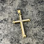 14k gouden kruis kettinghanger prachtig model, Sieraden, Tassen en Uiterlijk, Kettinghangers, Ophalen of Verzenden, Nieuw, Goud