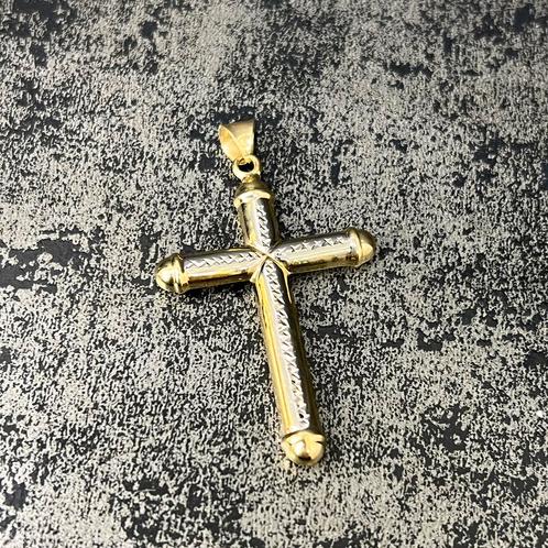14k gouden kruis kettinghanger prachtig model, Sieraden, Tassen en Uiterlijk, Kettinghangers, Nieuw, Goud, Kruis of Symbool, Ophalen of Verzenden