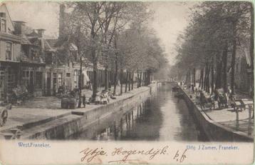 Franeker (Fr.) West Franeker 1906 -mooi gelopen, veel volk . beschikbaar voor biedingen