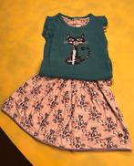 4Funky Flavours poezen shirt en rokje 92, Kinderen en Baby's, Kinderkleding | Maat 92, Ophalen of Verzenden, Zo goed als nieuw