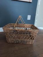Riviera maison picknickmand rattan, Ophalen, Mand, Zo goed als nieuw, Riet