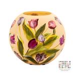 Prachtige nieuwe Tulips vaas van Fidrio - handgeschilderd, Overige kleuren, Nieuw, Ophalen of Verzenden, Glas