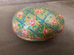 Vintage blikken ei Fabergé stijl. Voorraadblik doosje, Minder dan 50 cm, Minder dan 50 cm, Ophalen of Verzenden, Zo goed als nieuw