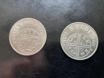 Penning Rolduc Kerkrade 1983 *5 RODE* 2 stuks beschikbaar voor biedingen