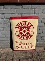 Vintage Wulle Biere Emaille Reclamebord - Bier Reclamebord D, Ophalen of Verzenden