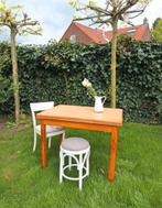 keukentafel, tafel, eettafel met linoleum blad, bureau, Ophalen, Gebruikt, Vintage, Nvt