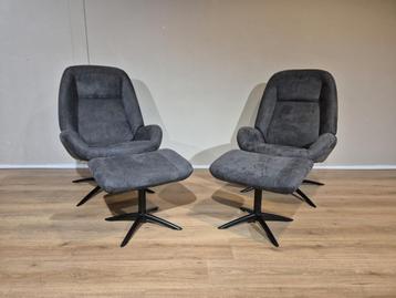 30% KORTING - NIEUW - 2x Montel Shuffle - Antraciet - Hocker beschikbaar voor biedingen