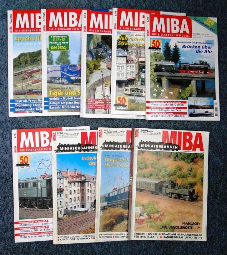 MIBA modeltreinmagazines, Hobby en Vrije tijd, Modeltreinen | H0, Zo goed als nieuw, Boek, Tijdschrift of Catalogus, Gelijkstroom