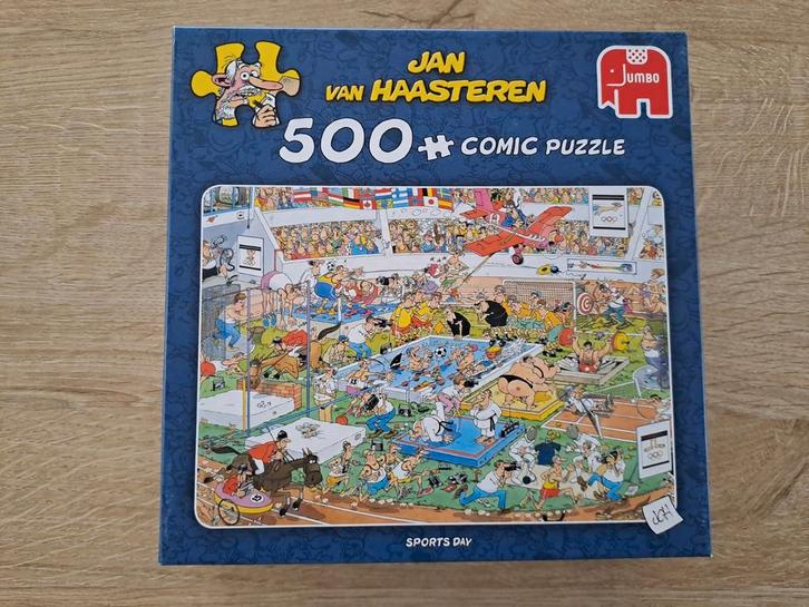 Jan van Haasteren 81652. Sports day/sportdag., Hobby en Vrije tijd, Denksport en Puzzels, Zo goed als nieuw, Legpuzzel, 500 t/m 1500 stukjes