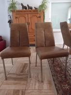 Eetkamerstoelen leer, 6 stuks, Ophalen, Gebruikt, Leer, Vijf, Zes of meer stoelen