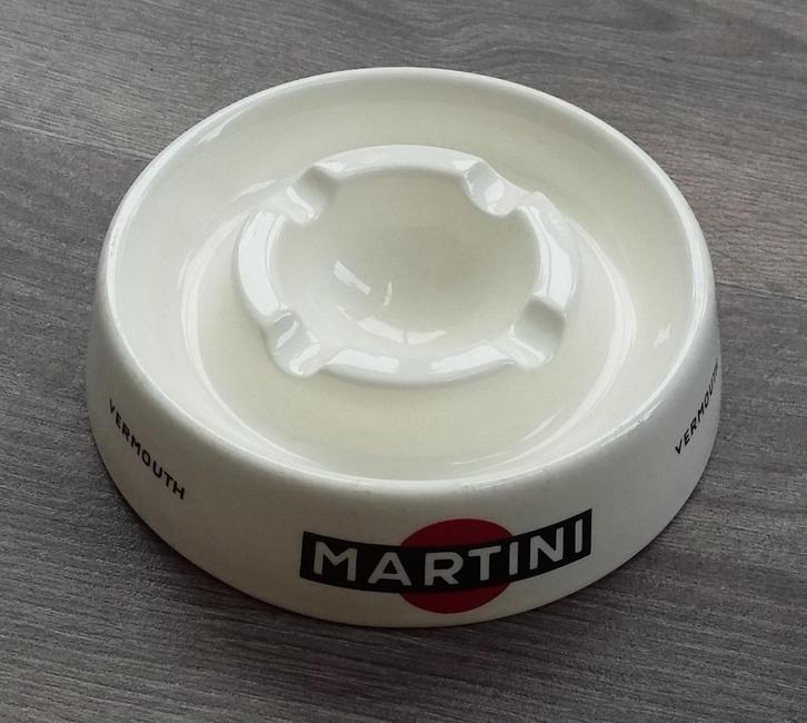 Om 1950 Martini Vermouth Cocktail Cafe Reclame Asbak, Verzamelen, Merken en Reclamevoorwerpen, Zo goed als nieuw, Gebruiksvoorwerp