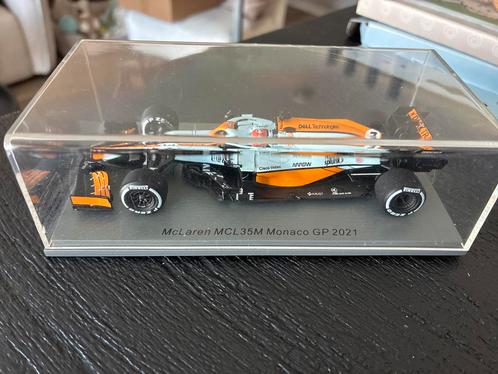 McLaren Monaco 2021 Gulf 1:43 Daniel Ricciardo, Hobby en Vrije tijd, Modelauto's | 1:43, Zo goed als nieuw, Auto, Overige merken
