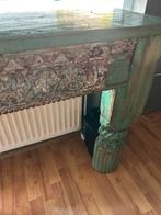 Sidetable massief hout stoer en sober style, Ophalen of Verzenden, Zo goed als nieuw, 150 tot 200 cm, 25 tot 50 cm