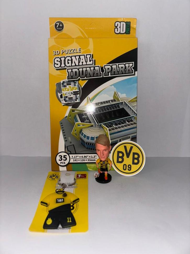 Borussia dortmund clubpakket, Verzamelen, Sportartikelen en Voetbal, Nieuw, Beeldje of Poppetje, Buitenlandse clubs, Ophalen of Verzenden