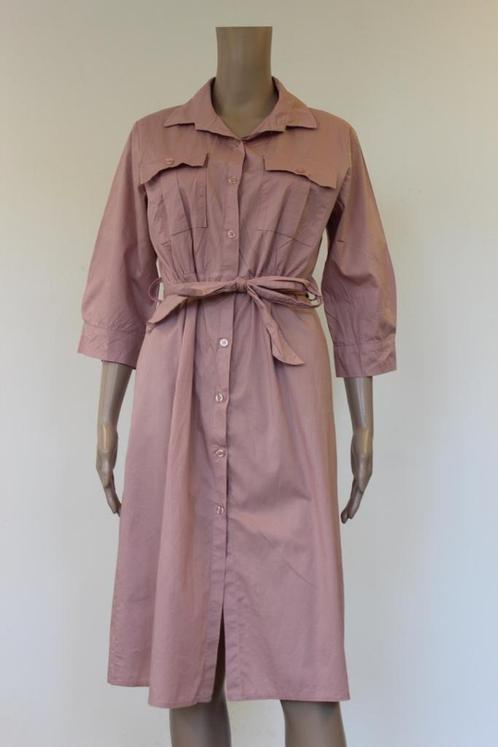 Kosto oudroze jurk maat S/M, Kleding | Dames, Jurken, Zo goed als nieuw, Maat 38/40 (M), Roze, Onder de knie, Ophalen of Verzenden