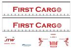 Vrachtauto decal 1:50 JTW transport / First Cargo type 2, Hobby en Vrije tijd, Modelauto's | 1:50, Verzenden, Nieuw, Bus of Vrachtwagen