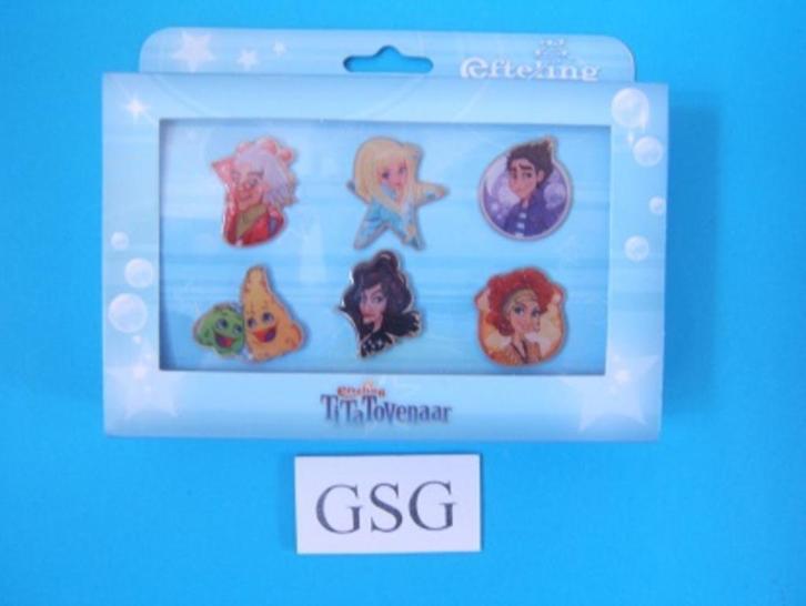 Tita Tovenaar nr. EPP163-01 tm EPP168-01, Verzamelen, Efteling, Nieuw, Button of Speldje, Ophalen