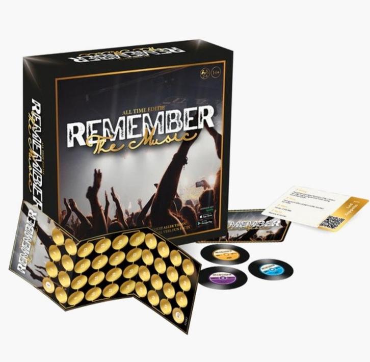 Remember The Music - Muziek Quiz Spel, Hobby en Vrije tijd, Gezelschapsspellen | Bordspellen, Zo goed als nieuw, Drie of vier spelers