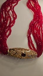 Marokkaanse tradionele ketting, Sieraden, Tassen en Uiterlijk, Kettingen, Ophalen of Verzenden, Rood, Overige materialen