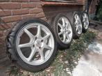 4x114,3 set sport velgen wielen 195/45R16, Ophalen, Gebruikt, 16 inch, Banden en Velgen