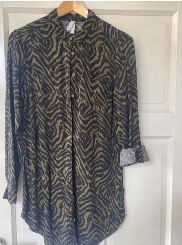 Tuniek blouse, zwart met groen, merk Miss Etam beschikbaar voor biedingen