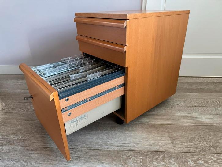 Ikea Malm ladenblok met archiefmaplade, Huis en Inrichting, Kasten | Ladekasten, Gebruikt, Minder dan 100 cm, Minder dan 50 cm