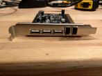 Firewire en USB 5 ports pci adapter card, Computers en Software, Netwerkkaarten, Verzenden, Gebruikt