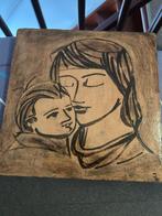 moeder en kind tegel, Ophalen of Verzenden