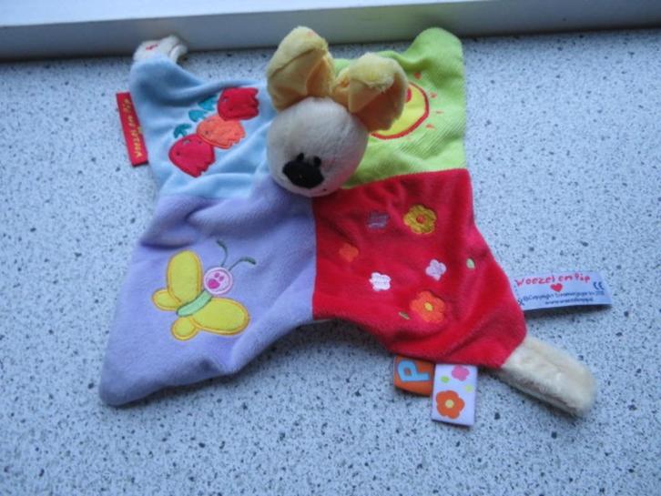 Knuffeldoek hond Pip Dromenjager 2010 Tiamo, Kinderen en Baby's, Speelgoed | Knuffels en Pluche, Zo goed als nieuw, Hond, Ophalen of Verzenden