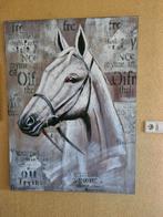 Groot  canvas  90 bij 120 cm paard, Nieuw, Schilderij, Ophalen of Verzenden, 75 cm of meer