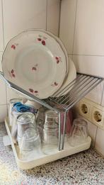 Te koop Afdruiprek/afwasrek 2-laags met lekbak ., Ophalen, Zo goed als nieuw