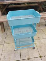 Rolwagen ( RÅSKOG ) Ikea Roltafel, wit, 35x45x77 cm z.g.a.n., Ophalen, Zo goed als nieuw