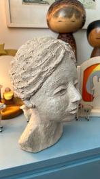 Vintage midcentury buste plaster sculptuur vrouw, Antiek en Kunst, Antiek | Keramiek en Aardewerk, Ophalen of Verzenden