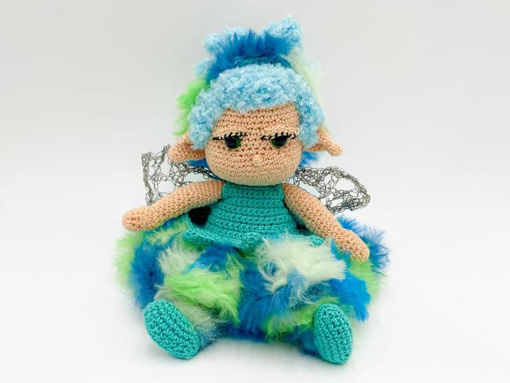 Handgemaakte pop elfje - NIEUW, Verzamelen, Poppen, Nieuw, Pop, Ophalen of Verzenden