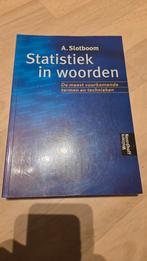 Statistiek in Woorden - A. Slotboom, A. Slotboom, Zo goed als nieuw, Beta, HBO