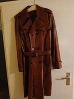 Vintage jaren 70 donker rode leren jas, Ophalen of Verzenden, Zo goed als nieuw, Maat 42/44 (L), Rood