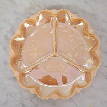 Anchor Hocking Fire King peach serveer- schaal beschikbaar voor biedingen