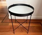 Stijlvolle bijzettafel metaal/glas, in doos tip: Sinterklaas, Minder dan 45 cm, Minder dan 55 cm, Gebruikt, Rond