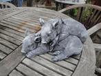 2 slapende varkens beton, Tuin en Terras, Tuinbeelden, Ophalen of Verzenden, Nieuw, Beton, Dierenbeeld