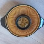 Vintage aardewerk ovenschaal met deksel., Huis en Inrichting, Keuken | Potten en Pannen, Ophalen of Verzenden