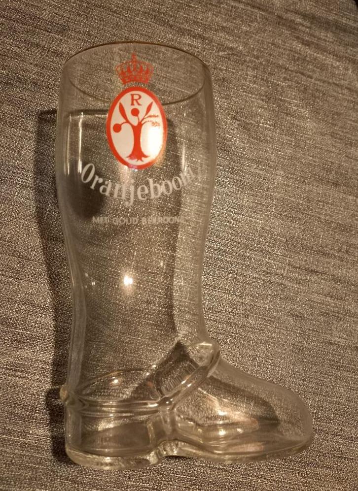 Oranjeboom bier, ouder model bierlaars glas , geheel intact, Verzamelen, Biermerken, Nieuw, Glas of Glazen, Overige merken, Ophalen of Verzenden