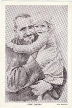 Eindhoven Stichting Emmausvrienden tekening Abbé Pierre, Verzenden, 1940 tot 1960, Ongelopen, Noord-Brabant