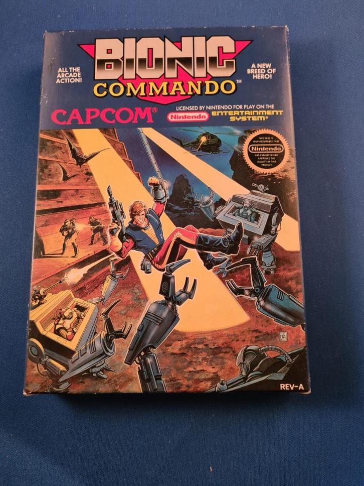 NES - Bionic Commando (CIB) (NTSC), Spelcomputers en Games, Games | Nintendo NES, Gebruikt, Racen en Vliegen, 1 speler, Vanaf 3 jaar