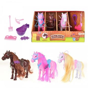 Toi-toys Speelset Paarden Met Accessoires 15 Cm Multicolor beschikbaar voor biedingen