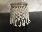 Windlicht macramé, Ophalen of Verzenden, Zo goed als nieuw, Overige materialen, Minder dan 25 cm