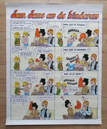 Jan, Jans, "Poep aan je schoen" poster beschikbaar voor biedingen