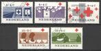 Nederland NVPH nr 795/9 gestempeld Rode Kruis 1963, Postzegels en Munten, Verzenden, Na 1940, Gestempeld