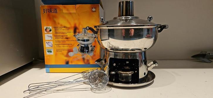 Chinese Fondue Pan, Huis en Inrichting, Keuken | Keukenbenodigdheden, Zo goed als nieuw, Ophalen of Verzenden