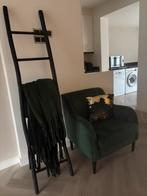 Velours stoel - groen, Ophalen, 75 tot 100 cm, Zo goed als nieuw, 50 tot 75 cm