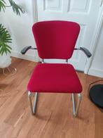 Buisframe stoel rood, Huis en Inrichting, Stoelen, Gebruikt, Ophalen, Rood